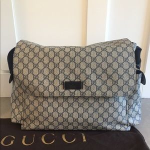 Gucci GG Plus Diaper Bag (Navy)